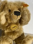 Genuine Steiff Classic Serie Mohair 028809 25cm Fully Joined Golden Brown W Tags