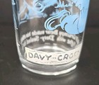 Vintage Davy Crockett Blue Glass Tumbler Approx  Size  4-1 2  X 2 -1 2   U163 15