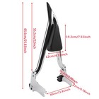 22   Chrome Backrest Sissy Bar For Harley Road King Electra Glide 1997-2008