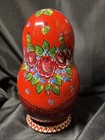 Vtg Russian Matryoshka Nesting Dolls  8 5    Set Of 10 Lady Floral Khokhloma Style