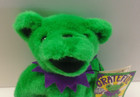 6  Green Jointed Grateful Dead Plush Bear With Tags 1990 Liquid Blue