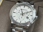 Burberry Bu9350 The City Silver Dial Chronograph Stainless Steel Men s Watch