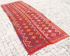 Turkish Kilim Rug 46  x125  Hand Woven Sivas Cicim Kilim 118x320cm 