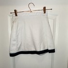 Varsity Spirit Cheerleader Uniform Set     Top   Skirt White black     Mustangs