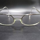 Vintage N c Usa Silver Tone Metal Aviator Eyeglass Frames Double Bridge Cable