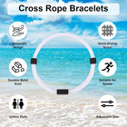 8pcs Christian Jesus Cross Rope Bracelet  Braided Cord Bracelet For Men Women   