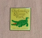 Vintage Okefenokee Swamp Park Waycross Georgia Travel Souvenir Lapel Pin