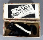 Vintage Chenille Skunk Shackman Germany Tall Tails Bookmark Original Box
