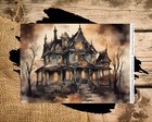 Haunted House   Rice Paper   A4 Paper For Decoupage   Halloween