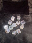 Moonstone Rune Set W velvet Bag 