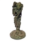 Antique Green Patina  Bronze Krishna Statue  Hindu God  Room Decor Rare