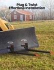 60  Clamp On Pallet Forks 2000lbs Tractor Bucket Forks Adjustable Tractor Forks