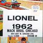 1962 Lionel Catalog - Trains  Racing Cars  Science Toys   More 