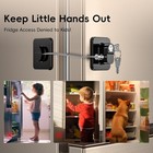 2 Pack Refrigerator Locks With 4 Keys  Child Safety Lock For Fridge Door Locks