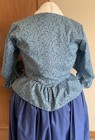 Xl Outlander Bodice  Pirate  Colonial  Rev War  Ren Faire  Blue Calico Nwot