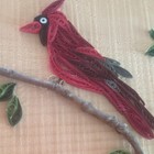 Quilling By Karen Handmade Paper Quilling Red Cardinal Bird Wall Hanging