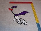 Vintage Roadrunner Die-cut Looney Tunes Bird Metal Sports Car Gasoline Oil Sign 
