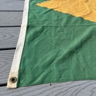 Antique 1940   s Brazilian Linen Flag 4   x6    Brazil Maritime Ordem E Progresso