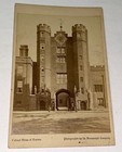 Rare Antique Victorian Landscape St  James Palace London Cabinet Card Photo  Uk 