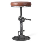 Antique Steampunk Deco Vintage Industrial Bar Cafe Stool  Stylish Cast Iron B   