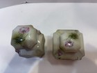 Vntg Hand Painted Nippon Japan Dresser vanity Set Of 2 Powder Jar   Perfum Jar