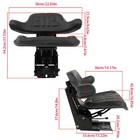 Black Tractor Suspension Seat For Massey Ferguson 255 265 270 271 274 275