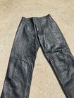 Vintage Michael Hoban North Beach Black Leather Pants 7 8