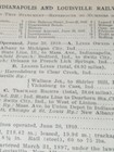 1911 Train Document Chicago Indiana   Louisville Railway 5 Page Railroad Report 