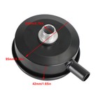 1 2  20mm Thread Air Compressor Intake Filter Muffler Silencer Black-metal Yu