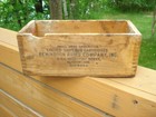Remington Expressb Wood Nitro Ammo Box  Vintage Crate  410 Ga Finger Jointed