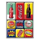 Nostalgic-art - Retro 9 Piece Fridge Magnet Set - Coca-cola Pop Art