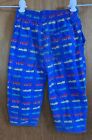 Vintage 90s Oshkosh B   gosh Train Pants 3t Blue Retro Y2k Cotton Toddler