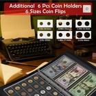 Fireproof Coin Collection Book Holder For Collectors 400 Pockets Fireproof Coin