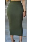 Office Solid Skirt Lady Casual Sexy High Waist Bodycon Package Hip Long