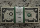 Bep 100 Two Dollar Bills -  2 Uncirculated Sequential - 2017a Consecutive Order