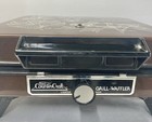 Vintage Sears Waffle Iron   Grill Brown Herbs Counter Craft Clean Tested Works 