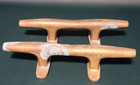 2 Vintage Large Bronze Boat Cleats 12  Heavy