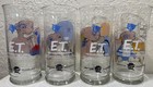 Vintage 1982 Et Pizza Hut Collectors Series Complete Set Of 4 Glasses - Nice 