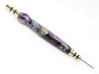 Handmade Double Seam Ripper W  Sewing Stiletto  Aqua Pink Gold Pearl Acrylic