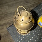 Vintage Brass Lantern Tea Light Candle Holder Lamp