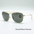 B l Ray-ban Caravan Usa Vintage Deadstock Gold Cable Temple G-15 Sunglasses