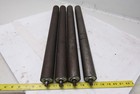1 9  Dia Steel Gravity Conveyor Roller 23  Frame 7 16 Hex Shaft Lot Of 4