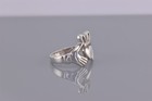 Sterling Silver Irish Friendship Claddagh Hands Heart Band Ring 925 Sz  5