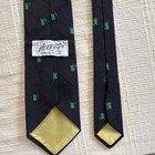Hickeys Men s Black   Green Geometric Pattern Neck Tie For Men