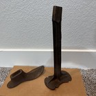 Warranted Vintage Cast Iron Cobbler Shoe And Stand