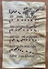 Antique Illuminated Manuscript Sheet Music 2 Sided Latin