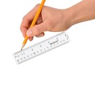 Westcott 10561 Acrylic Clear Ruler  6 In 6 Inches 