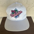 Vintage World Series Cap Hat Mens Snap Back White Mlb Baseball Braves Twins