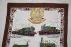 Vtg Gwr British Rail Western Region Trains Cotton Tea Towel   