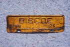 1956 Biscoe North Carolina License Plate Town Topper   76